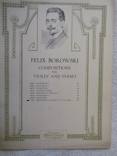 Compositions for violin - "compositions,